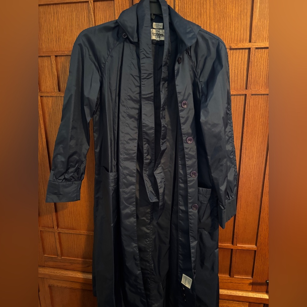 totes Navy Trench Coat
